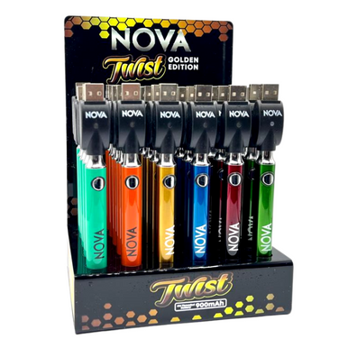 Nova | 900 mAh Twist Golden Edition Battery Display of 30