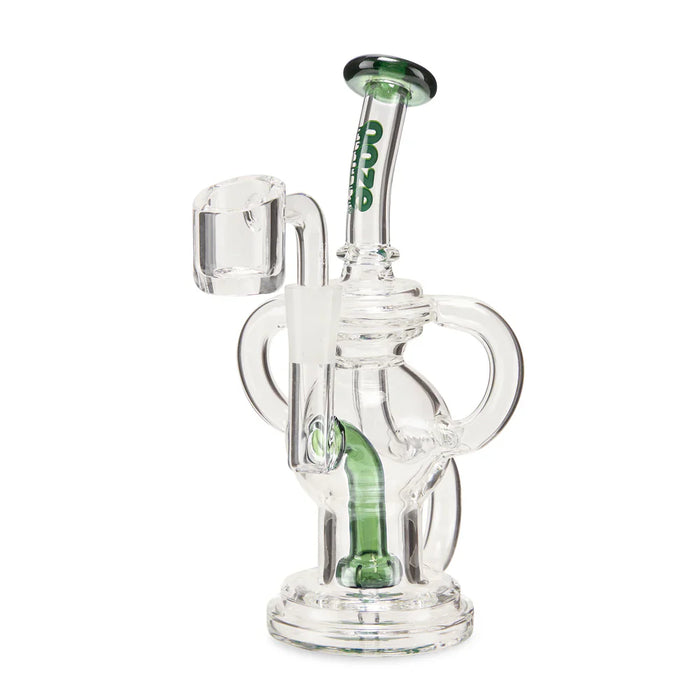 Ooze | Quartz Mini Rig - Flood Bongs Cannatron Slime Green
