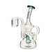 Ooze | Quartz Mini Rig - Flood Bongs Cannatron Ocean Green