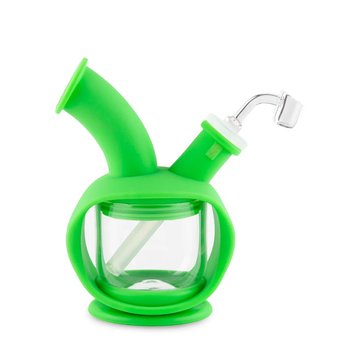 Ooze | Kettle Silicone Water Bubbler & Dab Rig Bongs Cannatron Green