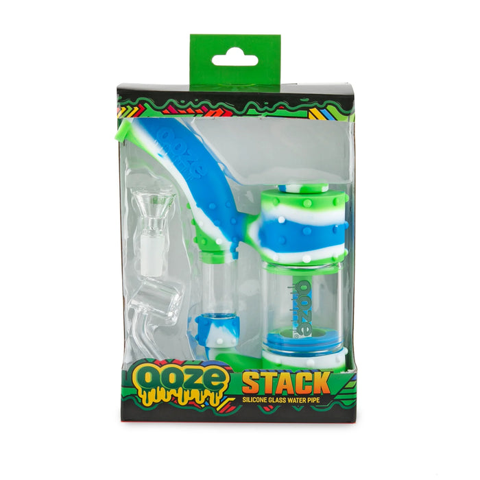 Ooze | Stack Pipe Silicone Water Bubbler & Dab Rig
