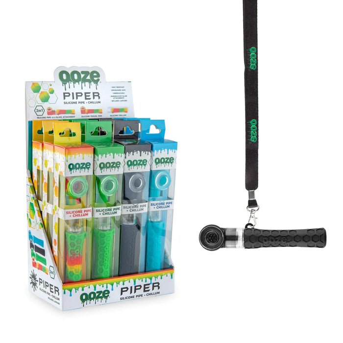 Ooze | Silicone Hand Pipe Display - 12 ct Silicone Pipe Cannatron