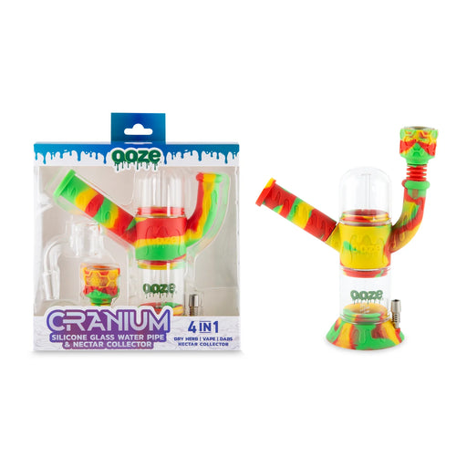 Ooze Hyborg Silicone Glass 4-in-1 Hybrid Water Pipe and Dab Straw