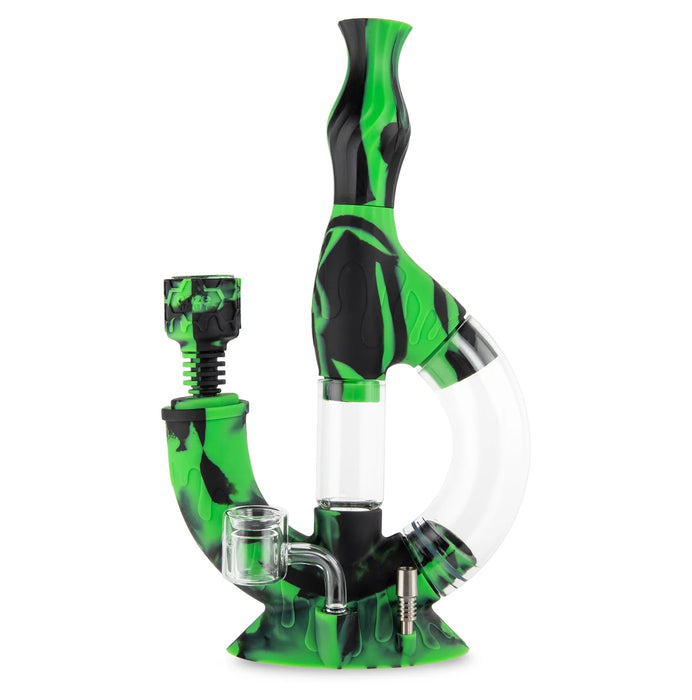 Ooze | Echo Silicone Water Pipe, Dab Rig & Dab Straw Bongs Cannatron Chameleon