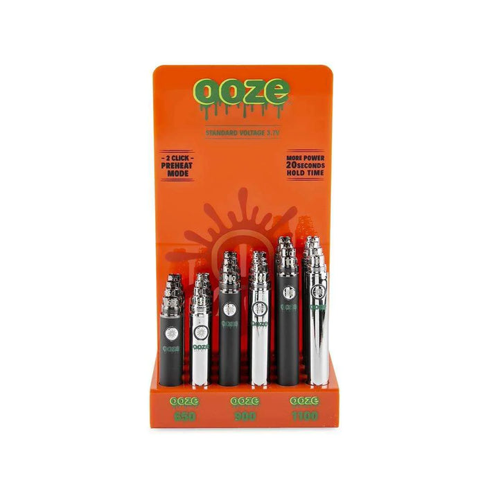 Ooze | Standard Vape Pen 24ct Battery Display 510 Battery Cannatron