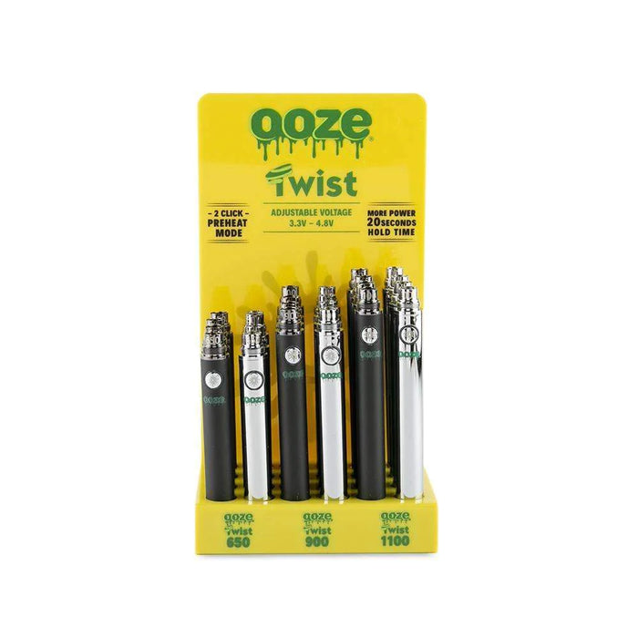 Ooze | Twist Vape Pen 24ct Battery Display Vape Devices Cannatron