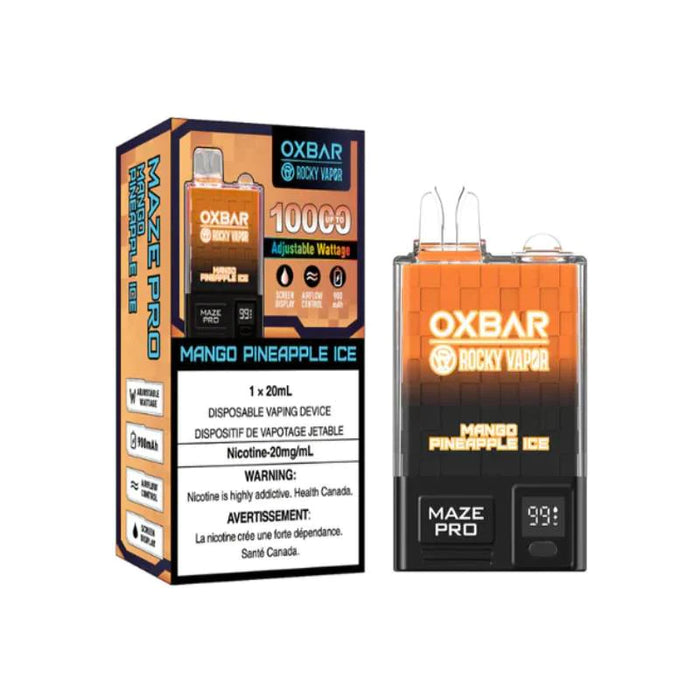 OXBAR | MAZE PRO 10000 PUFF DISPOSABLE Box of 5 Federal Excise Tax WENEED VAPE Peach Watermelon Ice