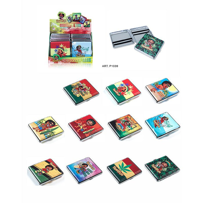 Honey Puff | Rasta man Cigarette Case-12/Display [P1039] Storage Canadian Distributor