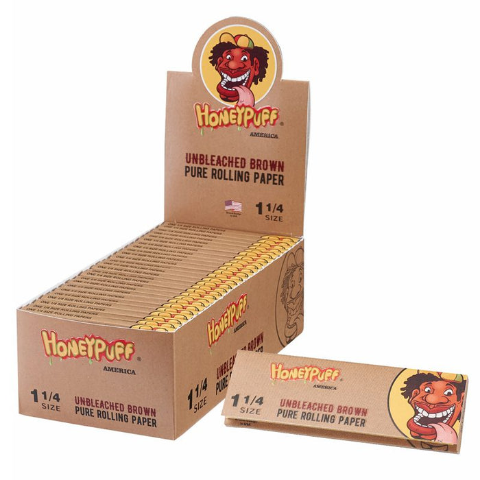 Honey Puff | Rolling Paper – Unbleached Brown [P1181-02] 1 - 1/4" Size Canadian Distributor