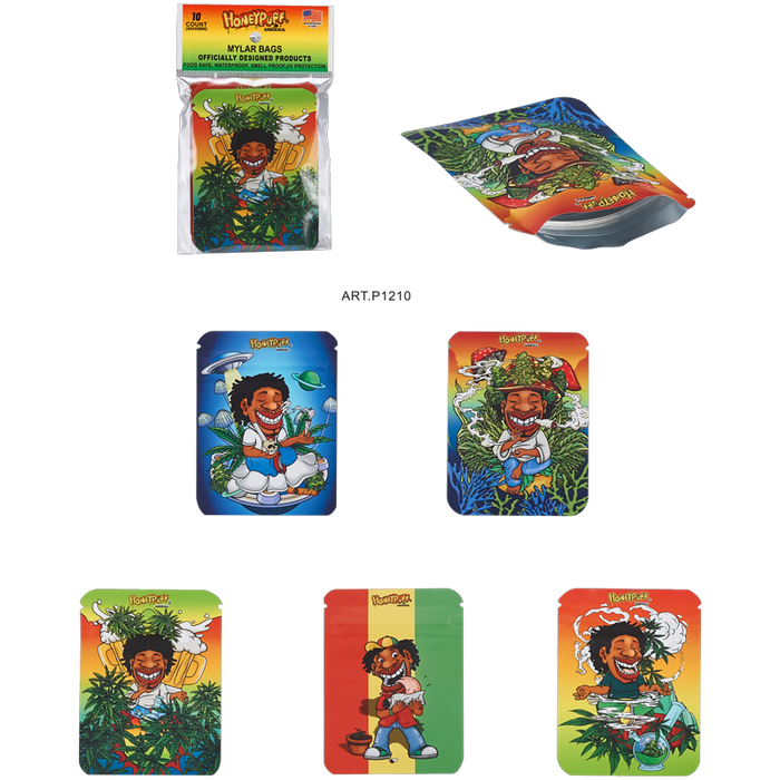 Honey Puff | Mylar Bag – Mixed Color [P1210] Zip Bag Canadian Distributor