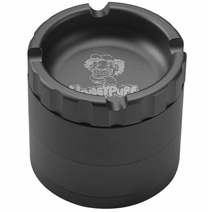 Honey Puff | 4 Parts 63mm Grinder [P1238] Regular Canadian Distributor Black