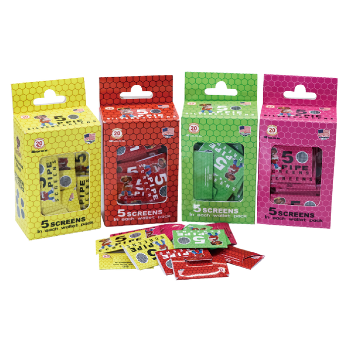 Honey Puff | Pipe Screen – Assorted Colors [P1274-40] Metal Screen Canadian Distributor