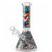 10" Graffiti Bear Glass Beaker - Glow in the Dark Glass Bong Super Supplys Inc A