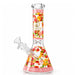 10" Designer-Inspired Floral Glass Beaker Glass Bong Super Supplys Inc C