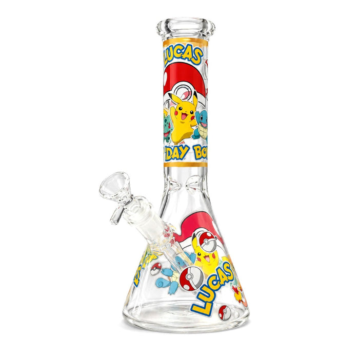 10" Monster-Themed Beaker Glass Bong – Assorted Designs Glass Bong Super Supplys Inc A