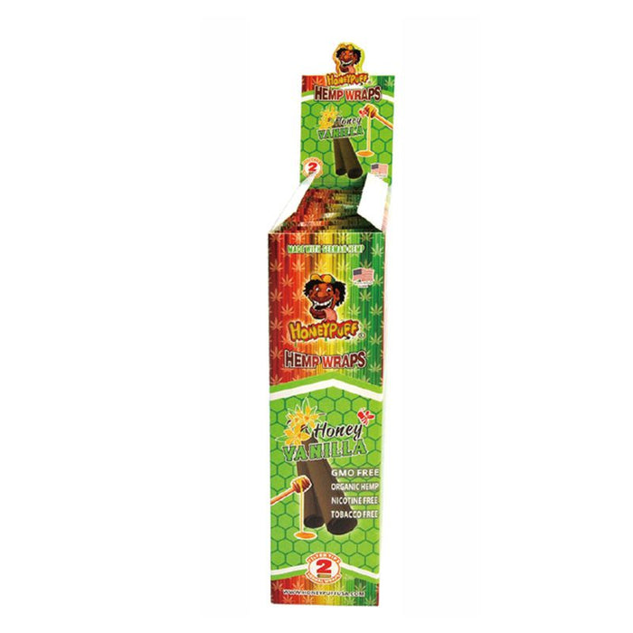 Honey Puff | Flavored Hemp Wrap-12 packs/display [P809x] ROLLING PAPER Canadian Distributor Honey Vanilla