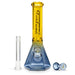 Fortune | 10" Dual-Tone Geometric Beaker Bong Glass Bong Fortune