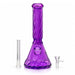 12.5" Diamond Cut Textured Beaker Bong – 7mm Glass Glass Bong Super Supplys Inc