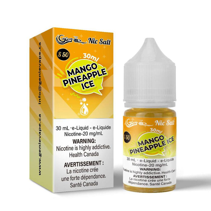 GENIE | E-Liquid S50 [20mg Salt Nic] Federal Excise Tax ONE Mango Pineapple Ice