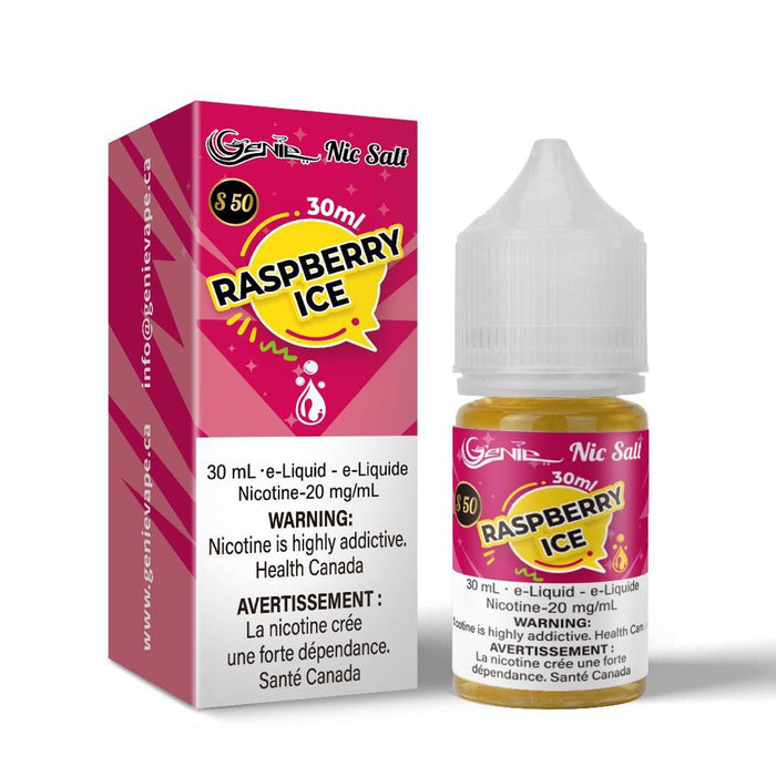 GENIE | E-Liquid S50 [20mg Salt Nic] Federal Excise Tax ONE Raspberry Ice