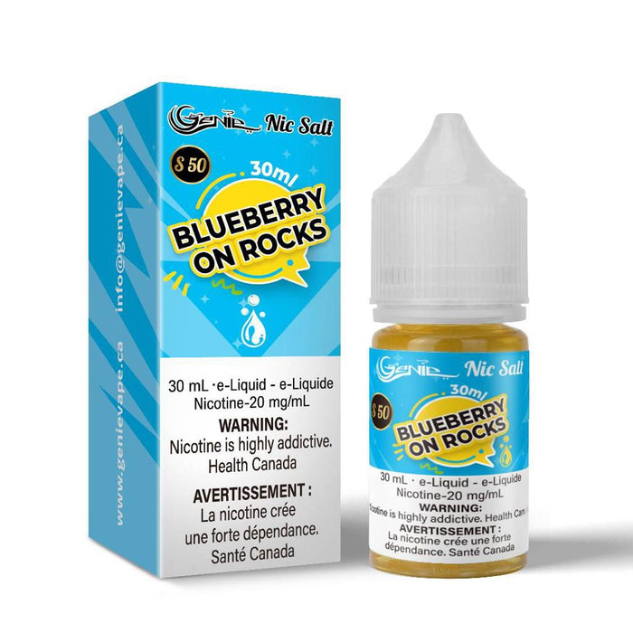 GENIE | E-Liquid S50 [20mg Salt Nic] Federal Excise Tax ONE Blueberry On Rocks