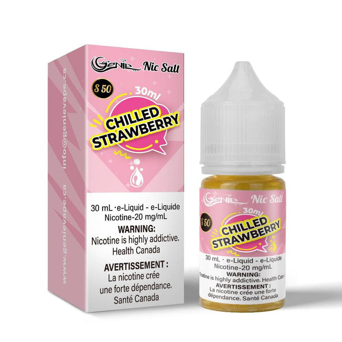 GENIE | E-Liquid S50 [20mg Salt Nic] Federal Excise Tax ONE Chilled Strawberry