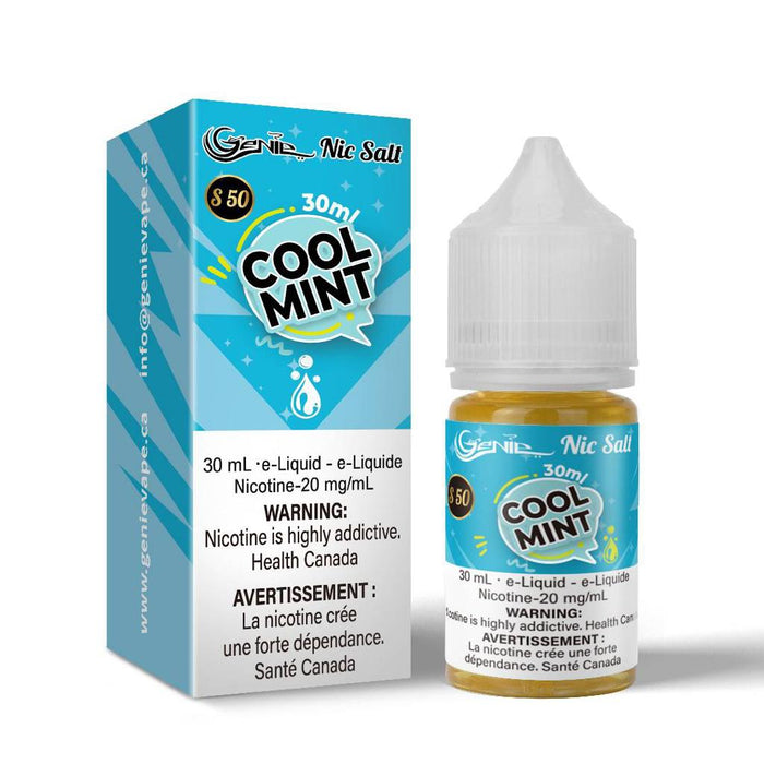 GENIE | E-Liquid S50 [20mg Salt Nic] Federal Excise Tax ONE Cool Mint