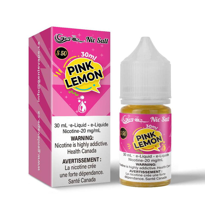 GENIE | E-Liquid S50 [20mg Salt Nic] Federal Excise Tax ONE Pink Lemon