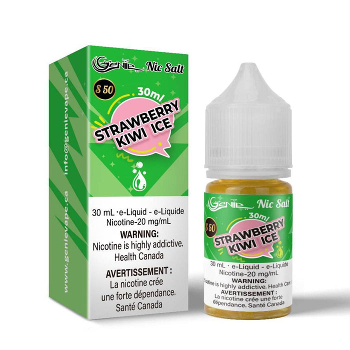 GENIE | E-Liquid S50 [20mg Salt Nic] Federal Excise Tax ONE Strawberry Kiwi Ice