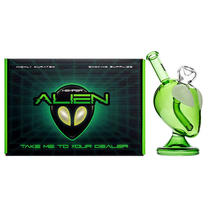 Hemper | 8.5" Alien Head Bong – Glow-in-the-Dark Eyes [PP5401XL] Glass Bong Smoking Cat Distribution