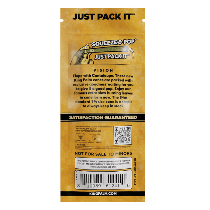 King Palm | Flavored Palm Cones – 3ct Leaf Wrap Cannatron