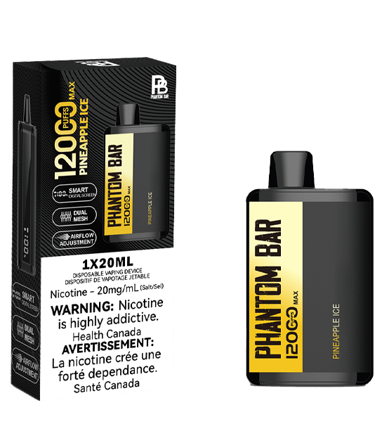 Phantom Bar | 12000 Puff LCD Disposable BOX OF 5 Disposable Vape RK Consulting Inc Pineapple Ice