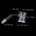 Honeybee Herb - HONEY & MILK BEVEL QUARTZ BANGER - 45° DEGREE | YL Banger · Oil Burner Honeybee Herb