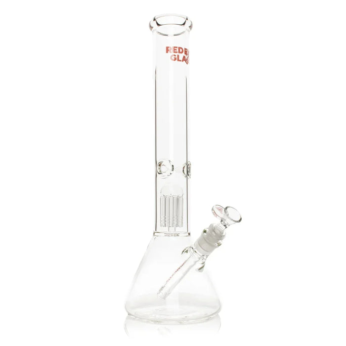 Red Eye Glass 16" Jammer Dual Chamber 8 Arm Tree Perc Beaker Bong Bongs Smoking Cat Distribution Default Title