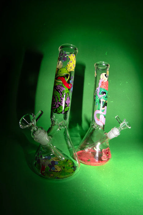 Red Eye Glass® | 10" Brain Frog Beaker [REG202] Glass Bong Smoking Cat Distribution