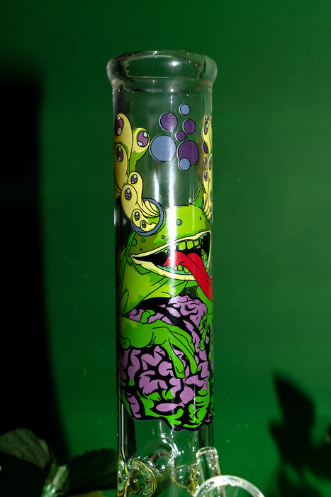 Red Eye Glass® | 10" Brain Frog Beaker [REG202] Glass Bong Smoking Cat Distribution