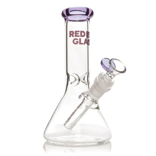 Red Eye Glass 8" Beaker Bong with Decorative Gift Box included Bongs Smoking Cat Distribution Purple