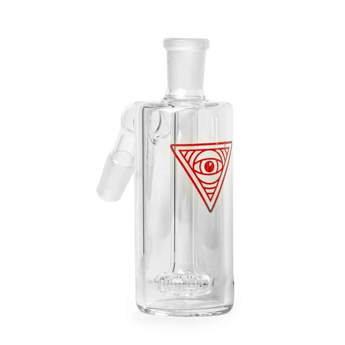 Red Eye Glass 14mm 45 degree Clear Ash Catcher with UFO Perc Ash Catcher Smoking Cat Distribution Default Title
