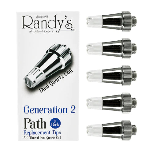Randy's Path 2nd Generation Replacement Tips 5ct - Dual Quartz