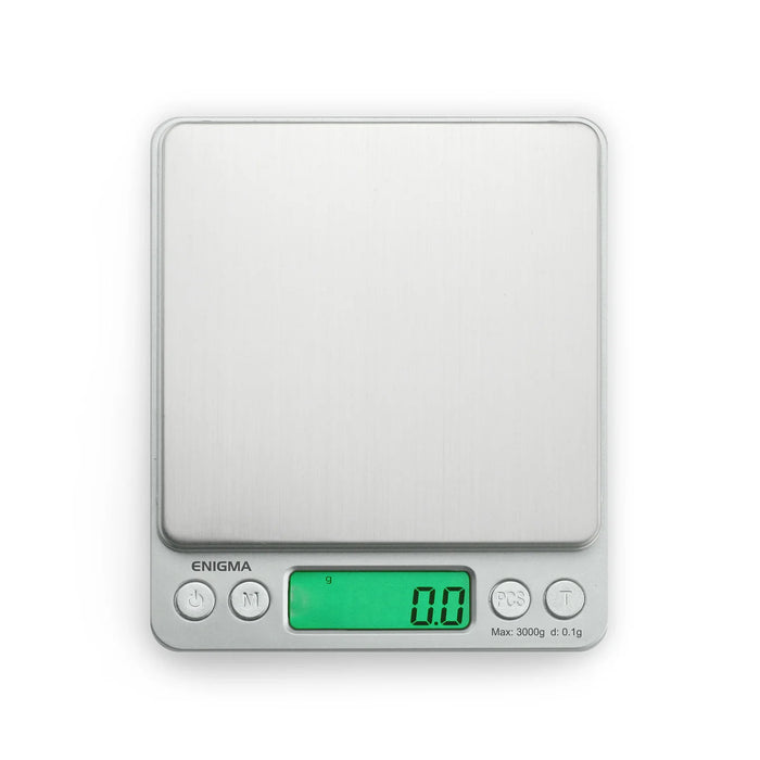 Truweigh | Enigma Scale - 3000g x 0.1g - Silver Scale Cannatron