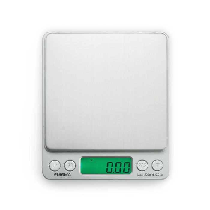 Truweigh | Enigma Scale - 500g x 0.01g - Silver Scale Cannatron