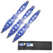 Snake Eye | 8" Tactical 3PC Throwing Knives Set – Blue (SE-1967-S3-P7) Throwing Knife Canadian Distributor