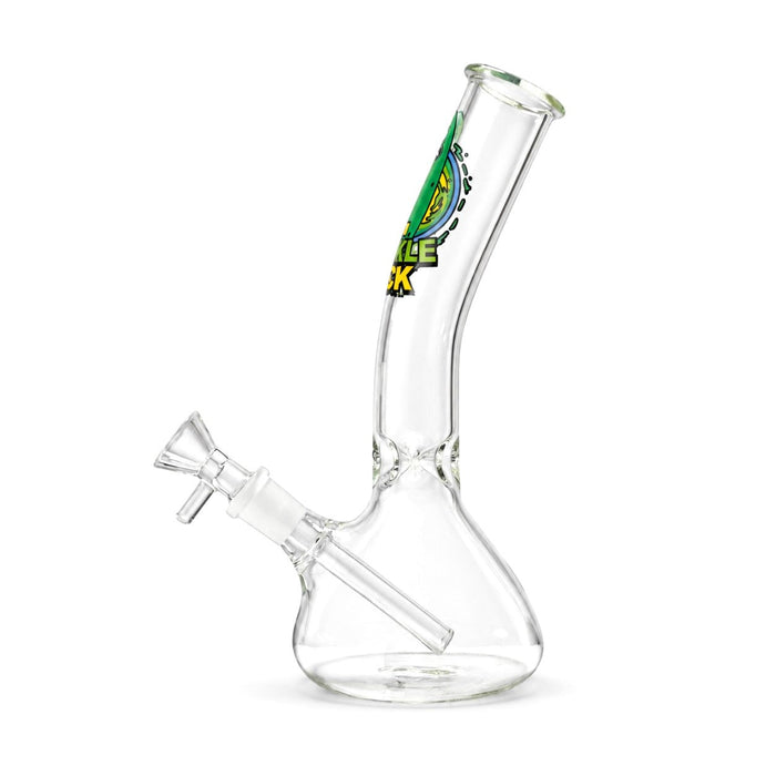 8" Cartoon Pickle Graphic Beaker Bong