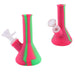 5″ Silicone Simple Style Mini Bong [SMKE-070] Resin · Silicone · Plastic Bong Canadian Distributor Pink/Green