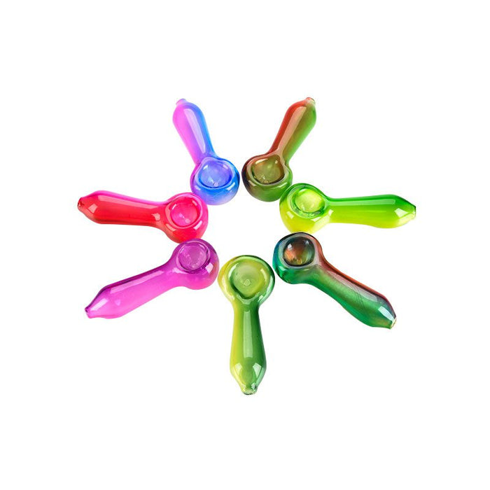 4" Glass Hand Pipes Box of 21 [SMKJ-101] Glass Pipe Canadian Distributor