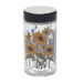 180ml Glass Storage Jar with Sticker Design – Compact & Stylish [SMKZ-145] Jar Canadian Distributor Sunflower