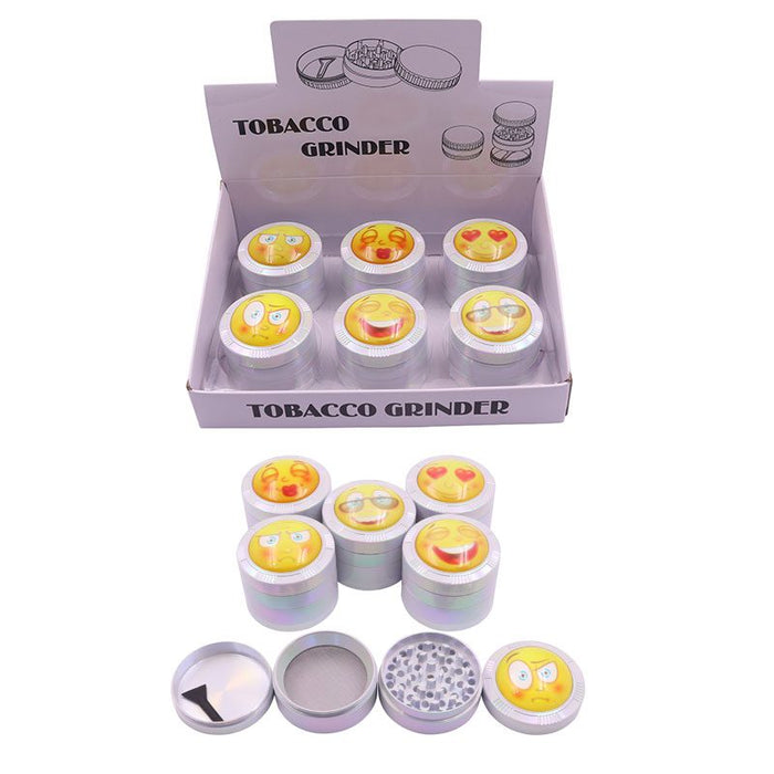 4 Parts 55MM Mertal Grinder – 12pcs/Display [SMKZ128-9] Display Pack Canadian Distributor Emoji