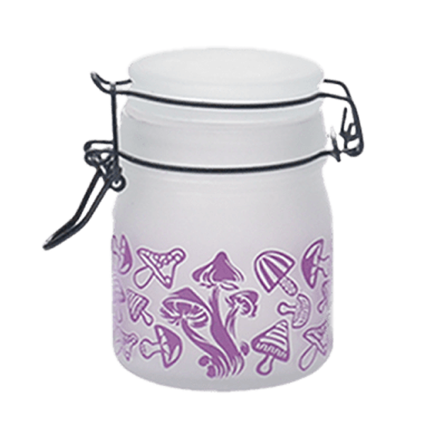 Purple Mushroom Glass Storage Jar-Multiple Sizes Available [SMKZ-142] Jar Canadian Distributor 150 ml