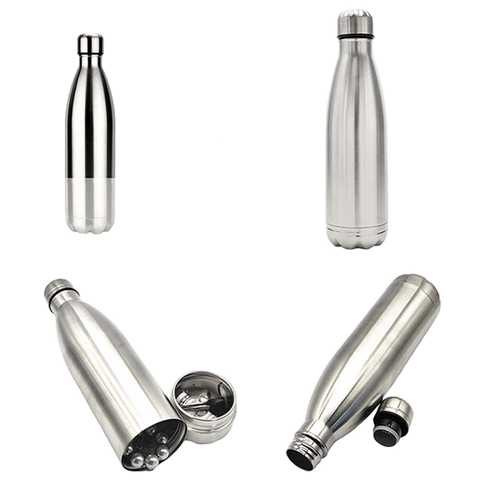 700ml Thermos Bottle with Lid – Dual Function Hidden Compartment (Silver) [SMKZ-147] Diversion Bottle Canadian Distributor