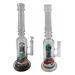 [4 Pack Bundle] 16" Assorted Center Piece Glass Waterpipe – 14mm Bowl Glass Bong ONE Block